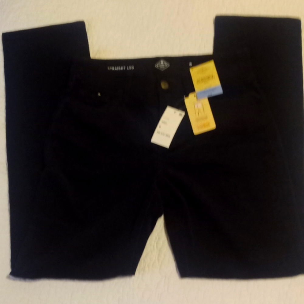 NEW STILL WITH TAGS CORDUROY WOMENS BLACK PANTS